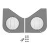 1987-93 Mustang Door Speaker Grille Kit  - Smoke Gray