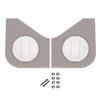 1987-93 Mustang Door Speaker Grille Kit  - Titanium Gray