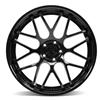 2015-23 Mustang Downforce Wheel & Nitto Tire Kit  - 20x8.5/10 - Gloss Black