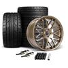 2015-22 Mustang Downforce Wheel & Nitto Tire Kit  - 20x8.5/10 - Satin Bronze