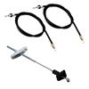 1993 Mustang Emergency Brake Cable Kit - Rear Disc Cobra