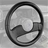 1987-89 Mustang Factory Style Steering Wheel - Non-Cruise Control  - Black