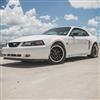 1994-04 Mustang SVE FR500 Wheel Kit - 17x9/10.5  - Black w/ Machined Lip