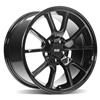 1994-04 Mustang SVE FR500 Wheel & Nitto Tire Kit - 17x9/10.5 - Gloss Black