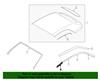 2016-2023 Mustang Top Side Rail Weatherstrip - Front - RH - After 01/10/16 - Convertible