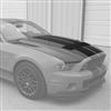 2010-14 Mustang GT500 Style Hood - Aluminum