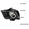 2005-09 Mustang Halo Headlights  - Black