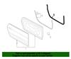 2015-2023 Mustang Lower Door Weatherstrip - Body Side - RH - Convertible