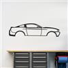 2010-2014 Mustang Coupe Silhouette Metal Wall Art