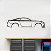 2015-2017 Mustang Coupe Silhouette Metal Wall Art