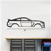 2016-2020 Shelby GT350 Silhouette Metal Wall Art