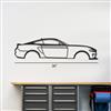 2018-2023 Mustang Coupe Silhouette Metal Wall Art