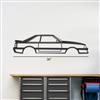 1993 Mustang Cobra Silhouette Metal Wall Art