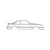 1993 Mustang Cobra Silhouette Metal Wall Art