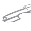 2020-2022 Shelby GT500 Silhouette Metal Wall Art