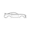 2020-2022 Shelby GT500 Silhouette Metal Wall Art