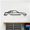 1979-1986 Mustang Hatchback Silhouette Metal Wall Art