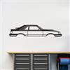 1984-1986 Mustang SVO Silhouette Metal Wall Art