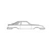1984-1986 Mustang SVO Silhouette Metal Wall Art