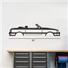 1987-1993 Mustang GT Convertible Silhouette Metal Wall Art