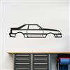 1987-1993 Mustang GT Hatchback Silhouette Metal Wall Art