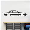 1987-1993 Mustang LX Coupe Silhouette Metal Wall Art