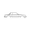 1987-1993 Mustang LX Coupe Silhouette Metal Wall Art