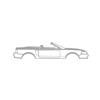 1999-2004 Mustang Convertible Silhouette Metal Wall Art