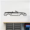 1999-2004 Mustang Convertible Silhouette Metal Wall Art