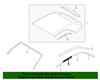 2015-2016 Mustang Top Side Rail Weatherstrip - Middle - LH - Before 01/10/16 - Convertible