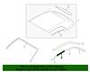 2016-2023 Mustang Top Side Rail Weatherstrip - Middle - LH - After 01/10/16 Convertible