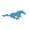 1979-2021 Mustang 4" Running Pony Emblem Pair - Chrome