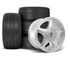 1979-93 Mustang 4 Lug Pony Wheel & Sumitomo Tire Kit - 17x8/9 - Silver