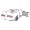 1983-93 Mustang Quarter Window Vertical Weatherstrip Pair Convertible