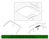 2016-2023 Mustang Top Side Rail Weatherstrip - Rear - RH - After 01/10/16 Convertible