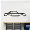 1979-1986 Mustang Coupe Silhouette Metal Wall Art