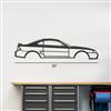 1994-1998 Mustang Coupe Silhouette Metal Wall Art
