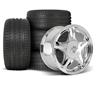 1979-93 Mustang 4 Lug Pony Wheel & Sumitomo Tire Kit - 17x8/10 - Chrome
