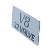 1999-04 Mustang Stamped Valve Cover Emblem - V8 32 Valve Cobra/Mach 1