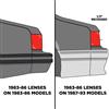 1985-86 Mustang Tail Light Lens - LH