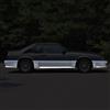 1987-1989 Mustang Two Tone Lower Exterior Trim Paint - Titanium