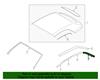 2016-2023 Mustang Top Side Rail Weatherstrip - Vertical - LH - After 01/10/16 - Convertible