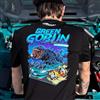 Green Goblin Fox Body Godzilla Swap T-Shirt  - Black
