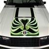 1979 Mustang Phoenix Graphix Cobra Hood & Door Decal Kit - Green