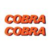1979 Mustang Phoenix Graphix Cobra Hood & Door Decal Kit - Orange