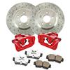 1994-2004 Mustang PowerStop 11.65" Cobra Style Rear Brake Kit w/ Drilled & Slotted Rotors - Red