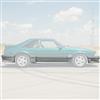 1990-1993 Mustang Two Tone Lower Exterior Trim Paint - Silver