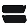 1992-1996 Bronco Acme Sun Visors without Strap & Mirror - Black