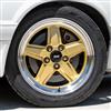 1979-93 Mustang SVE 5 Lug S89 Wheel & Nitto Tire Kit  - 17x8/9 - Gold