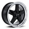 1979-93 Mustang SVE 5 Lug S89 Wheel Kit - 17x8/9  - Black